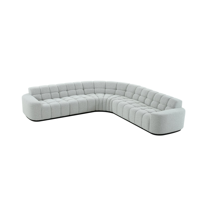 Canapé courbé Farny, H 31 po x l 118 po x P 118 po