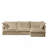 L-Shaped Slipcovered Sectional Sofa Couch-849097060