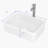 APRESSHUI 15 " 5.5 " Tall Ceramic Rectangular Bathroom Sink with Faucet-98529881