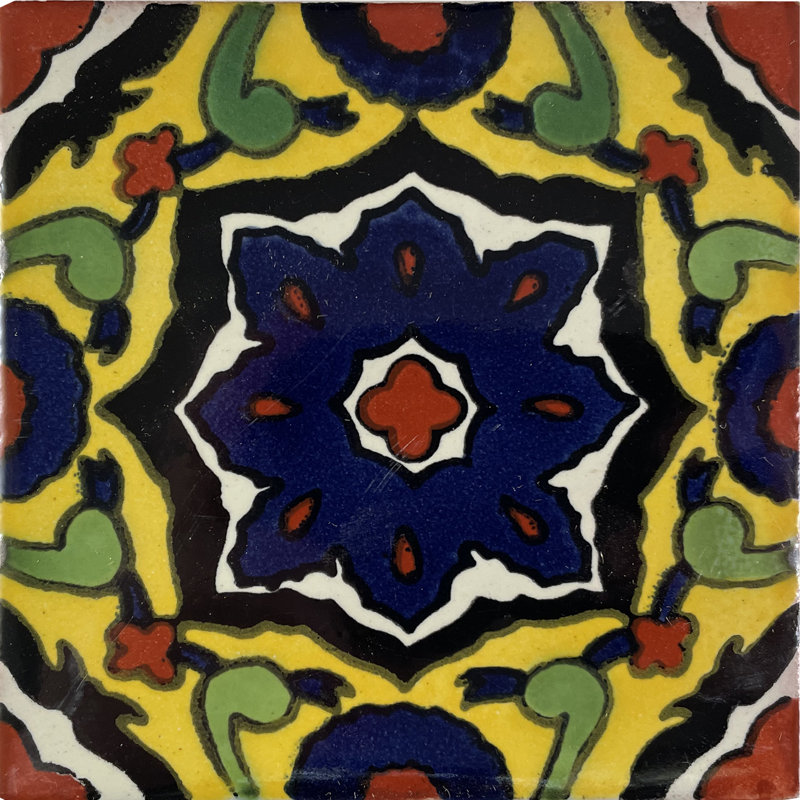 Carreaux mexicains 4,2 "x 4,2" 9 pièces TalaMex Cuneo Talavera