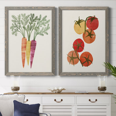 Toile encadrée de qualité supérieure Organic Veg III - prête à être accrochée