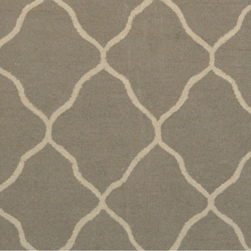 Tapis gris en laine touffeté à la main Wimpole