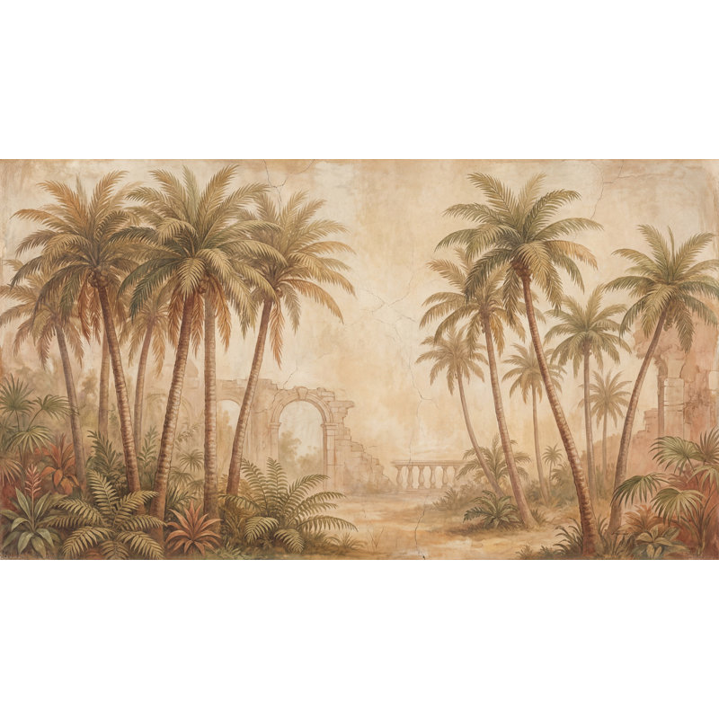 Décoration murale rétro murale amovible, 160 po x 108 po, Peler et coller