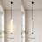 1-Light Cylindrical Faux Alabaster Pendant Light