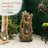 Three-Tier Waterfall Tree Trunk Fountain with LED Lights
