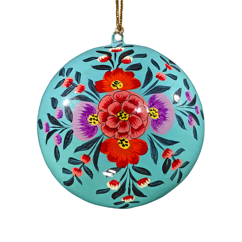 7.62cm Handmade Paper Plants & Flowers Bauble