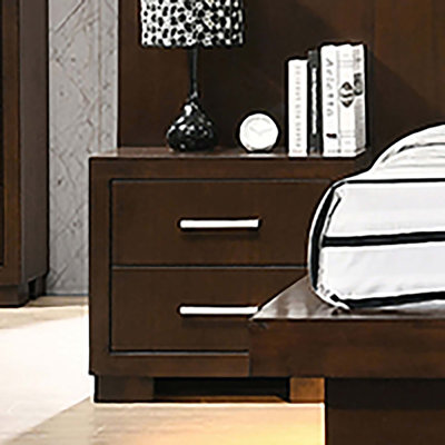 Polk Cappuccino 2-drawer Nightstand