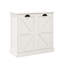 White Laundry Cabinet. And Functional. Removable Bags For Convenience. E1 Material With Painting. Stable Structure. Coating. . Assembly Instructions Provided. 100-pound Load Support Tilt-out Sorter