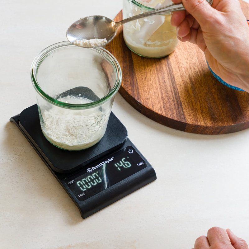 Brod & Taylor Precision Kitchen & Coffee Scale with Timer (Black)