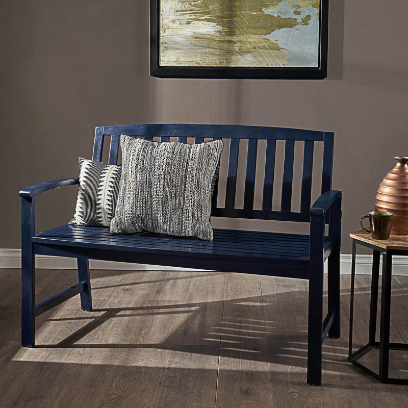 Banc d'extérieur moderne, banc d'extérieur, Bleu