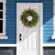 The Holiday Aisle® Norwood Fir Wreath with Battery Operated Multicolor LED Lights
