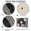 Vinyle noir rétro - impressions sur toile de disques vinyles, art mural noir rétro-434794574-434794622-434794560