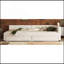 Queen Size Upholstered Platform Bed With USB And 2 Drawers, Beige
