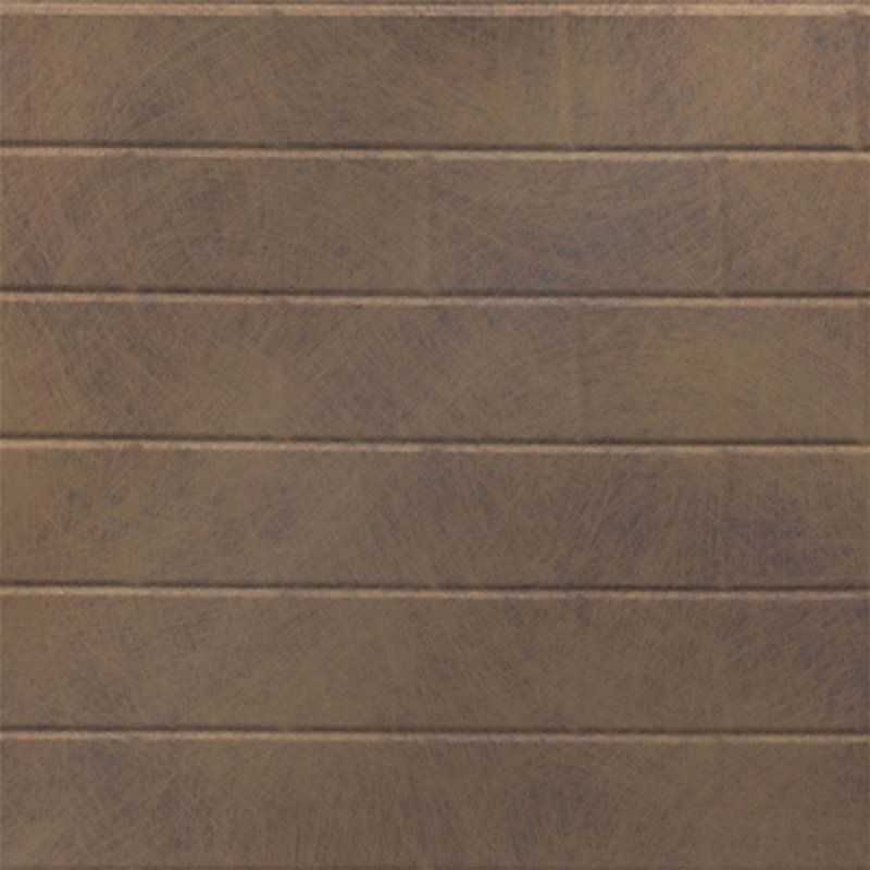 Subway Tile MirroFlex 4ft. x 8ft. Glue Up PVC 3D Wall Panels 160 sq.ft., Antique Bronze