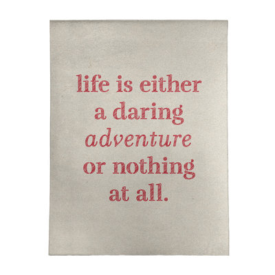 Tapis en poly-citation "life life"