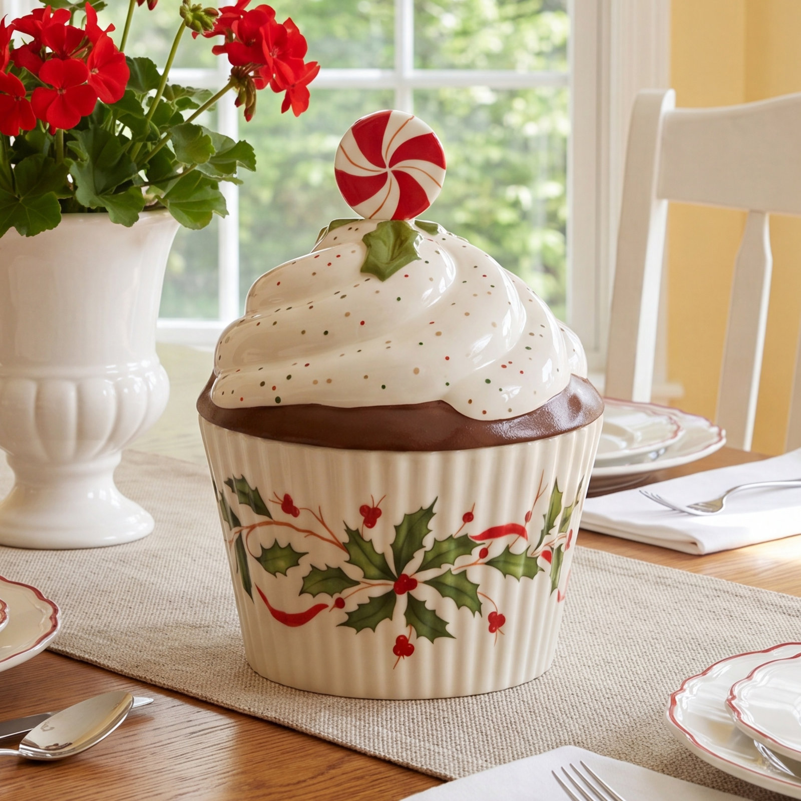 Holiday Cupcake Porcelain Nut Bowl