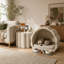 Ensemble de 2 tables d'appoint en bois pour chien ou chat