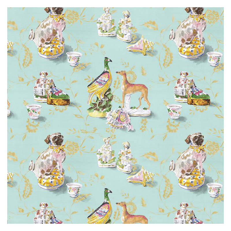Luxe Animals Fabric, Blue