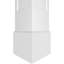 Ensemble de colonnes encastrées carrées classiques en PVC avec base standard standard Craftsman-36092078
