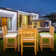 Outdoor 7 - Piece Teak Dining Set with Cushions