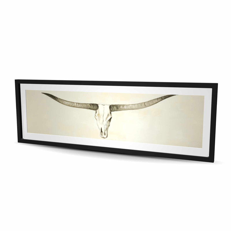 Impression encadrée Longhorn Western Home Decor