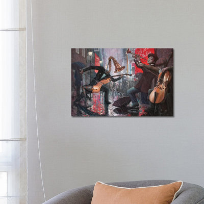 Life Is A Dance In The Rain V by Adrian Borda - Print on Canvas
