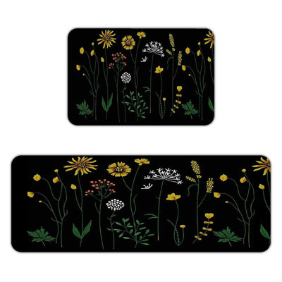Yellow Wildflower Arrangement, Kitchen Mats Set Of 2