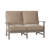 Charleston Aluminum Loveseat - Oyster-62363473-38587847-63361251