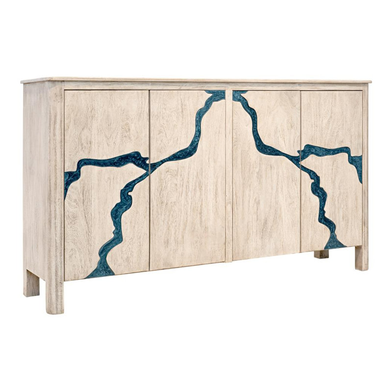 Console 4 portes Halo, Blanc
