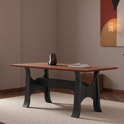 Mid-Century Style Solid Wood Dining Table
