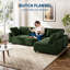Canapé 3 places Modern Comfort pour salon – Canapé rembourré avec structure en bois robuste – Mobilier élégant – Siège spacieux – Vert foncé-684012050