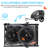  2-Seat Black Foldable Kids Bike Trailer with Storage Bag and waterproof curtain-115638139
