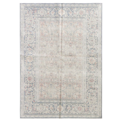 Tapis rectangulaire gris / taupe clair / marron 5 pi 2 po x 7 pi 5 po Herati