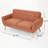 Modern Fabric Loveseat