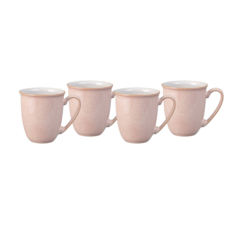 Denby Elements Mugs, Sorbet Pink