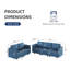 Canapé modulaire avec rangement 2 pièces Zendajas-87906550