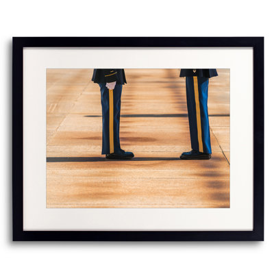 Honor Guard At Arlington Cemetery Print by Steven Heap