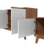 Ensemble de meubles de salon 2 pièces avec meuble télé 3 portes et buffet 4 portes-130451861