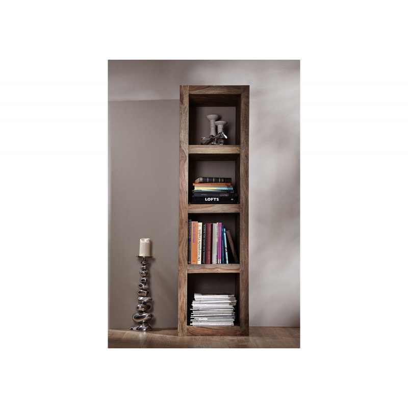 Nature 174cm H x 48cm W Solid Wood Cube Bookcase