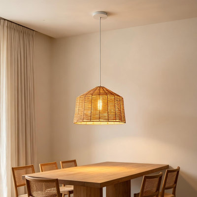 Lustres en rotin 18 lumières pour îlot de cuisine 18 pouces