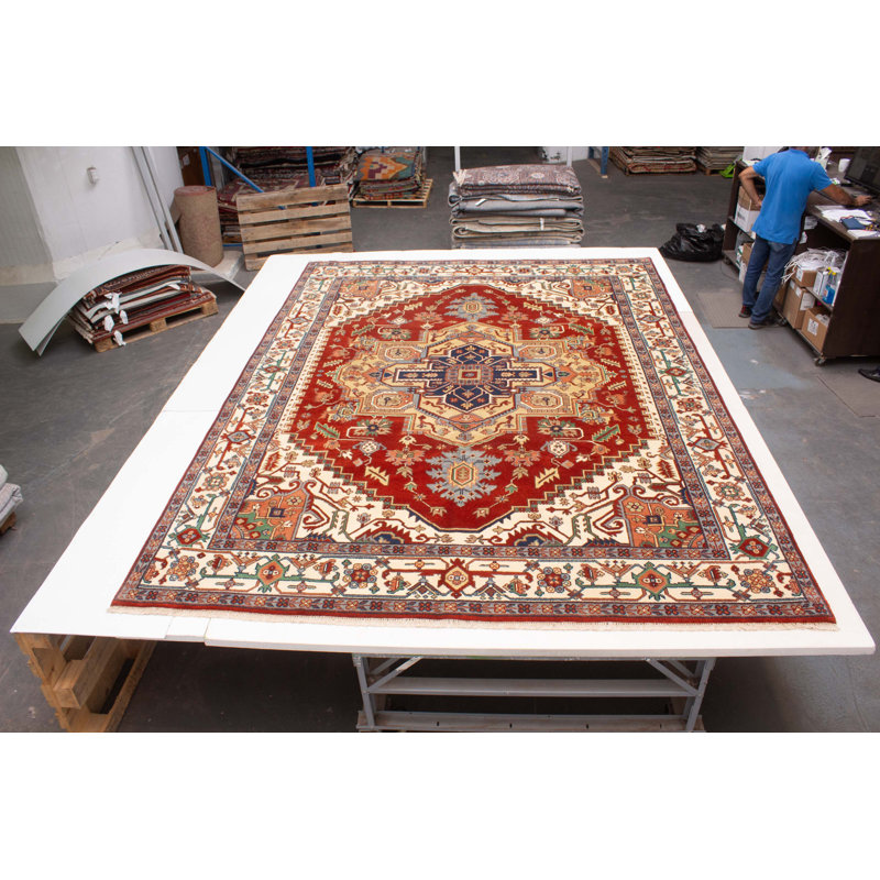 Tapis unique en cuivre foncé 8 pi 11 po x 12 pi 2 po Serapi Heritage