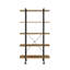 Bibliothèque à 5 tablettes Rustic Oak