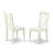 7 Piece Dining Room Table Set Consist of a Rectangle Kitchen Table with Butterfly Leaf and 6 Dining Chairs, Linen White-1495075834-1544599867