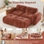 Rouge désossé en forme de U rouge avec velours doux et éponge haute densité 32d, style, conception antidérapante, mobile, sans assemblage, pour les espaces, revêtement