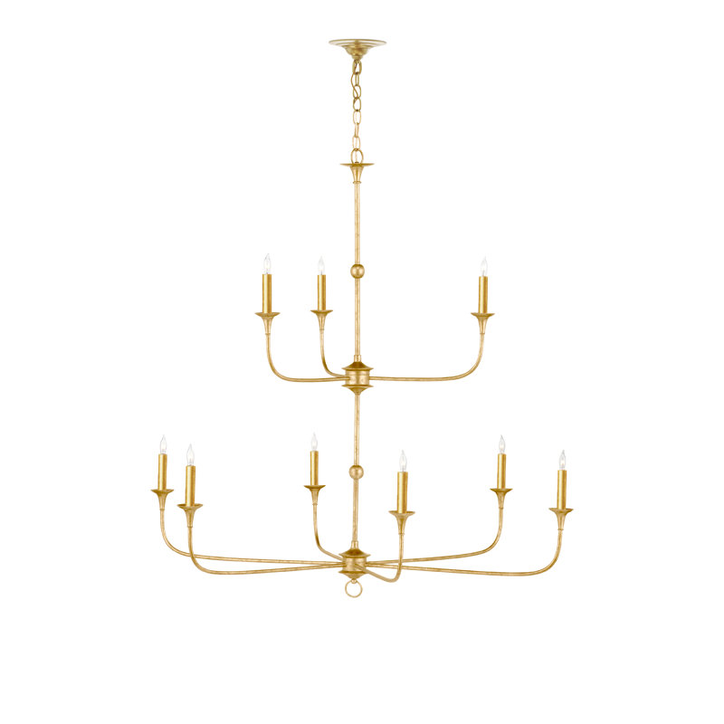 Nottaway 9 - Light Wrought Iron Chandelier