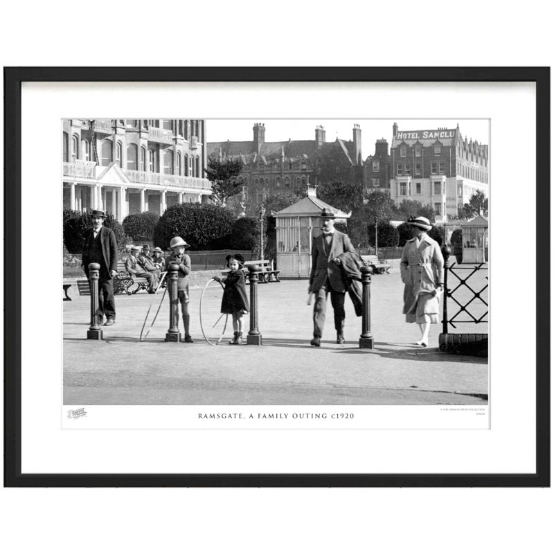 Ramsgate, A Family Outing C1920 by Francis Frith - Single Picture Frame Print, 45cm H x 60cm W x 2.3cm D