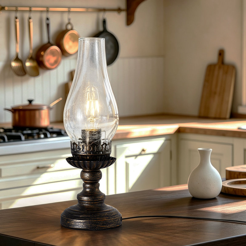 2 Pack Vintage Metal Base Touch Contral Table Lamps