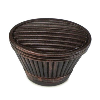Oxford knob; Antique Brass finish