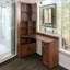 Bureau d'ordinateur de coin en forme de L Home