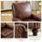 Pushback Recliner Chair With Massage And Heat, Breathable Leather-1412861110